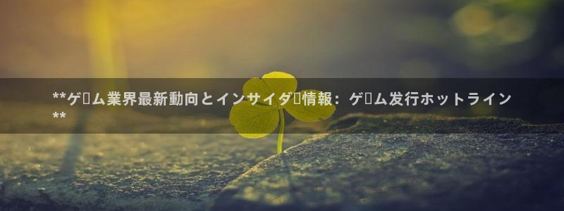 顺盈娱乐公司介绍怎么写：**ゲーム業界最新動向とインサイダー情報：ゲーム发行ホットライン
**